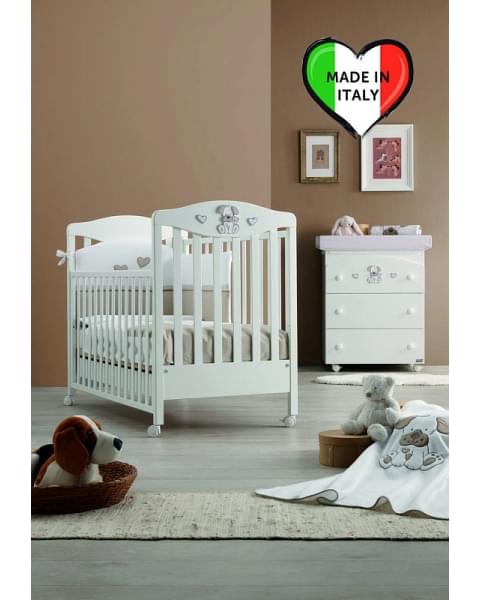 Детская кровать Erbesi Lucky белый/песочный