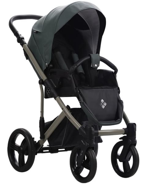 Детская коляска Bebetto Magnum Light Pro 2 в 1 08 зеленая кожа