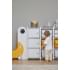 Стеллаж для игрушек UNIX Kids Moon 13 (3 полки + 10 ящиков) желтый/белый