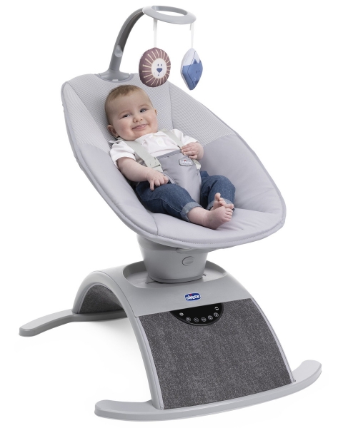 Креслице-качалка (шезлонг) детское Chicco Comfy Wave Silverspring