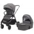 Детская коляска 2 в 1 IningBaby KR 345 pro grey
