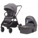Детская коляска 2 в 1 IningBaby KR 345 pro grey