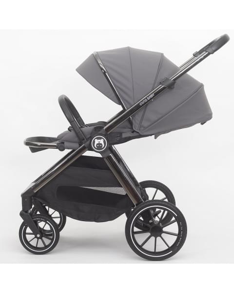 Детская коляска 2 в 1 IningBaby KR 345 pro grey