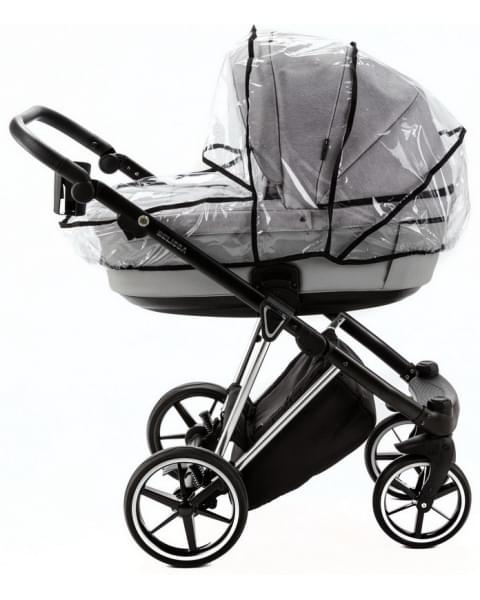 Детская коляска Adamex Belissa Special Edition 3 в 1 B-PS586 (СВ.СЕР ХРОМ.РАМ)