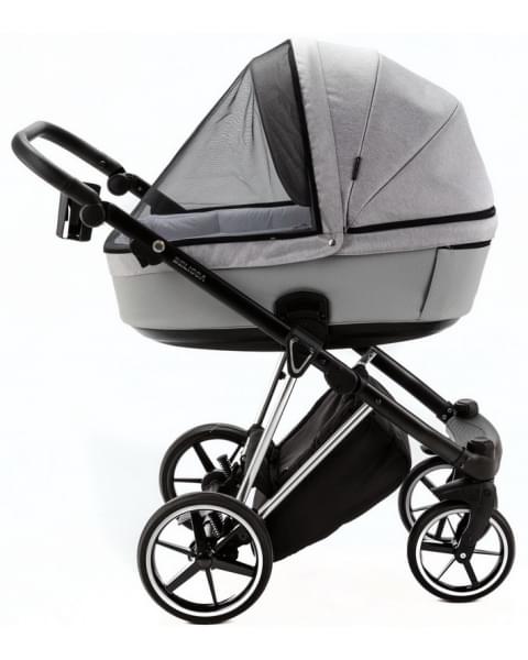 Детская коляска Adamex Belissa Special Edition 3 в 1 B-PS586 (СВ.СЕР ХРОМ.РАМ)