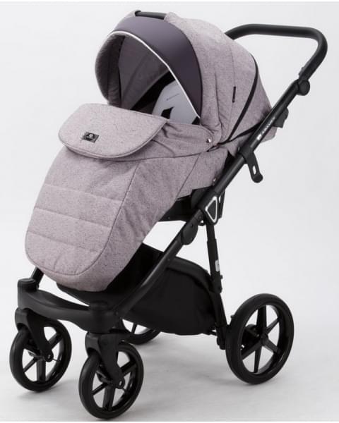 Детская коляска Adamex Bibione 3 в 1 BI-TSB14 (РОЗОВО-БОРДОВ.ЖАКАРД+СЛИВОВАЯ.КОЖА)