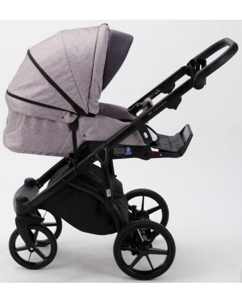 Детская коляска Adamex Bibione 3 в 1 BI-TSB14 (РОЗОВО-БОРДОВ.ЖАКАРД+СЛИВОВАЯ.КОЖА)