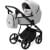 Детская коляска Adamex Blanc 3 в 1 BL-PS46 TIP (СВЕТЛО-СЕРЫЙ+СВЕТЛО-СЕРАЯ КОЖА)