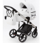 Детская коляска Adamex Lumi Air SE Deluxe 2 в 1 L-SA501 (БЕЛ.КОЖА+ХРОМ РАМА)