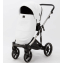 Детская коляска Adamex Lumi Air SE Deluxe 2 в 1 L-SA501 (БЕЛ.КОЖА+ХРОМ РАМА)