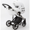 Детская коляска Adamex Lumi Air SE Deluxe 2 в 1 L-SA501 (БЕЛ.КОЖА+ХРОМ РАМА)