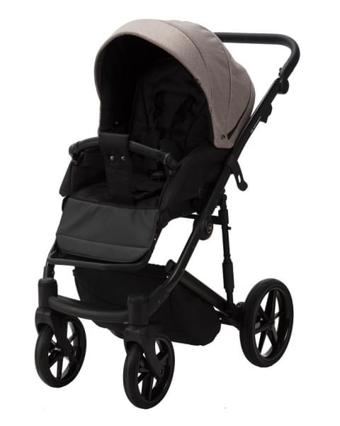 Детская коляска Adamex Mobi 2 в 1 M-PS110 (ТЕМНО-БЕЖЕВЫЙ+ТЕМНО-БЕЖ.КОЖА)