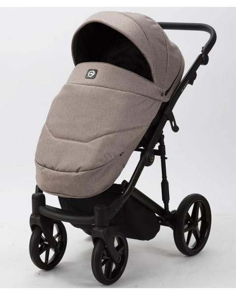 Детская коляска Adamex Mobi 2 в 1 M-PS110 (ТЕМНО-БЕЖЕВЫЙ+ТЕМНО-БЕЖ.КОЖА)