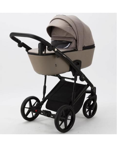 Детская коляска Adamex Mobi 3 в 1 M-PS110 (ТЕМНО-БЕЖЕВЫЙ+ТЕМНО-БЕЖ.КОЖА)