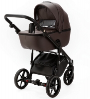 Детская коляска Adamex Nola Deluxe 2 в 1 N-SA28 (КОРИЧНЕВАЯ КОЖА)
