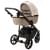 Детская коляска Adamex Nola Deluxe 2 в 1 N-SD113 (СВ.БЕЖ.КОЖА + Т.БЕЖ.КОЖА)