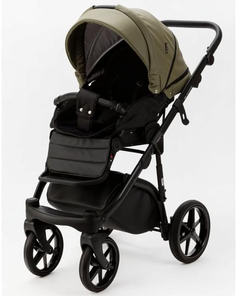 Детская коляска Adamex Nola Deluxe 3 в 1 N-SA21 (ХАКИ КОЖА)
