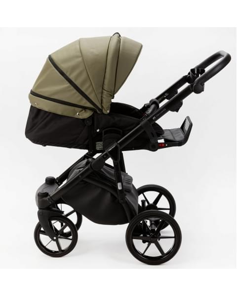 Детская коляска Adamex Nola Deluxe 3 в 1 N-SA21 (ХАКИ КОЖА)