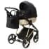 Детская коляска Adamex Quantum Star 3 в 1 Q-STAR50 (ЧЕРНЫЙ+ЗОЛОТО РАМА)