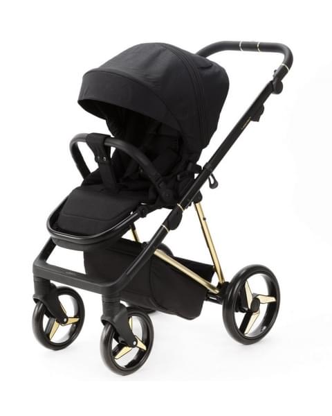 Детская коляска Adamex Quantum Star 3 в 1 Q-STAR50 (ЧЕРНЫЙ+ЗОЛОТО РАМА)
