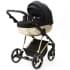 Детская коляска Adamex Quantum Star 3 в 1 Q-STAR50 (ЧЕРНЫЙ+ЗОЛОТО РАМА)