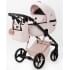 Детская коляска Adamex Quantum Superstar Deluxe 2 в 1 Q-STAR134-K (СВ.РОЗОВ.КОЖА+РОЗОВ.ДНО+РОЗОВ.ЗОЛОТО РАМА)