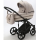 Детская коляска Adamex Rimini Deluxe 3 в 1 RI214 Т.БЕЖ.КОЖА+ЗОЛОТО.ОТДЕЛКА