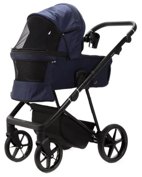 Детская коляска Adamex Vasco 3 в 1 V-TK67 LUX (СИНИЙ)