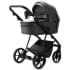 Детская коляска Adamex Vasco Deluxe 2 в 1 V-SA05 (ТЕМНО-СЕРАЯ КОЖА)