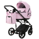 Детская коляска Adamex Zico Deluxe 3 в 1 Z-SA16 РОЗОВ. ЗЕФИР КОЖА