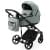 Детская коляска Adamex Zico Deluxe New 2 в 1 ZN-SA20 (СЕРО-ЗЕЛЕНАЯ КОЖА)