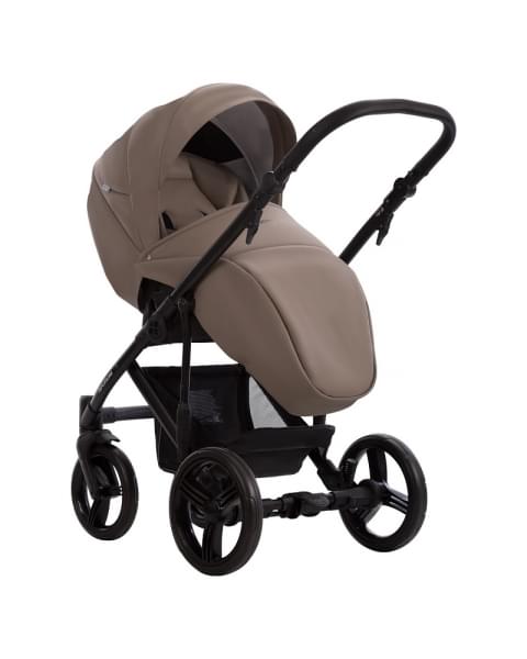 Детская коляска Bebetto Magnum Light Pro 3 в 1 с автокреслом Avionaut Cosmo 05 т.бежевая кожа