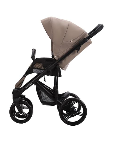 Детская коляска Bebetto Magnum Light Pro 3 в 1 с автокреслом Avionaut Cosmo 05 т.бежевая кожа