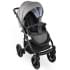 Детская коляска Bexa Ideal Eco 2 в 1 IE05 черный+св.серая кожа
