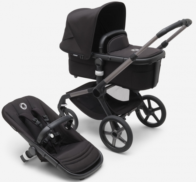 Детская коляска Bugaboo Fox 5 Complete 2 в 1 Graphite/Midhight Black/Midniht Black