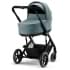 Детская коляска Cybex Balios S Lux BLK Aton B2 i-Size 3 в 1 Sky Blue с дождевиком/Volcano Black