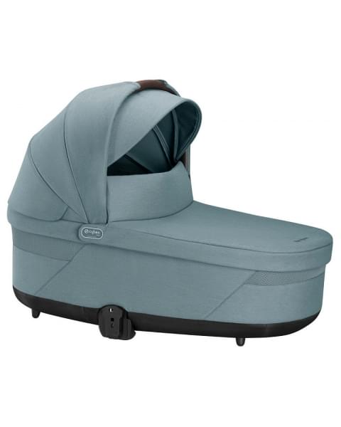 Детская коляска Cybex Balios S Lux BLK Aton B2 i-Size 3 в 1 Sky Blue с дождевиком/Volcano Black