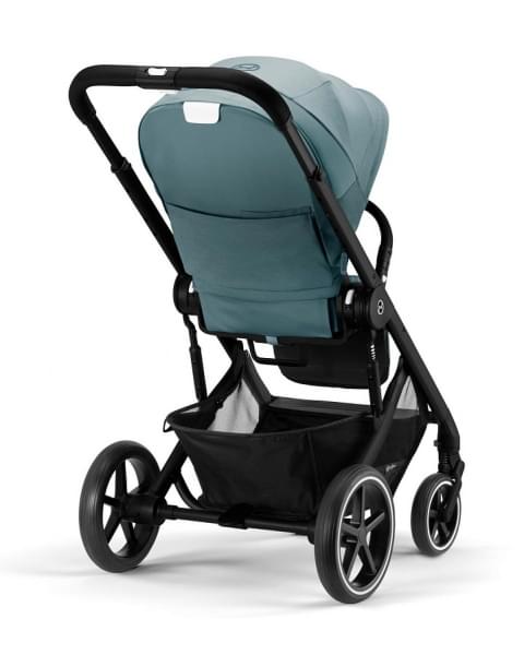 Детская коляска Cybex Balios S Lux BLK Aton B2 i-Size 3 в 1 Sky Blue с дождевиком/Volcano Black