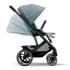 Детская коляска Cybex Balios S Lux BLK Aton B2 i-Size 3 в 1 Sky Blue с дождевиком/Volcano Black