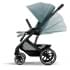 Детская коляска Cybex Balios S Lux BLK Aton B2 i-Size 3 в 1 Sky Blue с дождевиком/Volcano Black