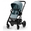 Детская коляска Cybex Balios S Lux BLK Aton B2 i-Size 3 в 1 Sky Blue с дождевиком/Volcano Black