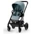Детская коляска Cybex Balios S Lux BLK Aton B2 i-Size 3 в 1 Sky Blue с дождевиком/Volcano Black