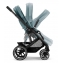 Детская коляска Cybex Balios S Lux BLK Aton B2 i-Size 3 в 1 Sky Blue с дождевиком/Volcano Black