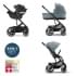 Детская коляска Cybex Balios S Lux BLK Aton B2 i-Size 3 в 1 Sky Blue с дождевиком/Volcano Black