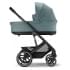 Детская коляска Cybex Balios S Lux BLK Aton B2 i-Size 3 в 1 Sky Blue с дождевиком/Volcano Black