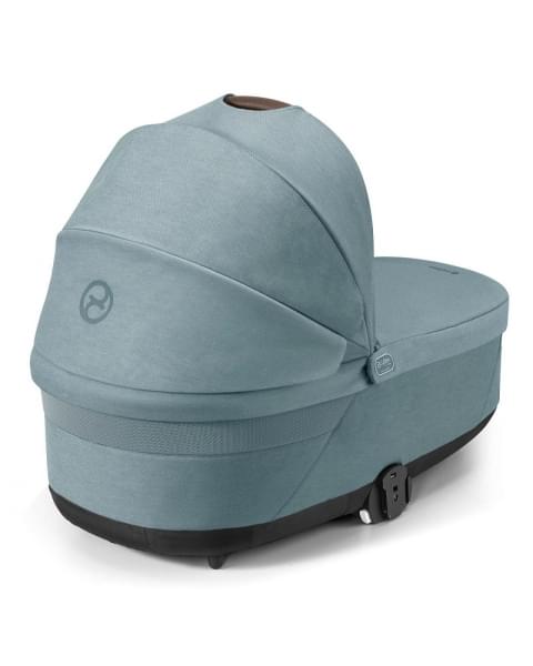 Детская коляска Cybex Balios S Lux BLK Aton B2 i-Size 3 в 1 Sky Blue с дождевиком/Volcano Black