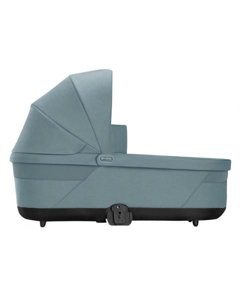 Детская коляска Cybex Balios S Lux BLK Aton B2 i-Size 3 в 1 Sky Blue с дождевиком/Volcano Black