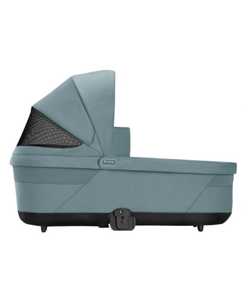 Детская коляска Cybex Balios S Lux BLK Aton B2 i-Size 3 в 1 Sky Blue с дождевиком/Volcano Black