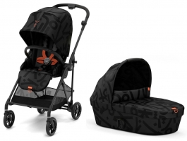 Детская коляска Cybex Melio 2 в 1 Street Real Black