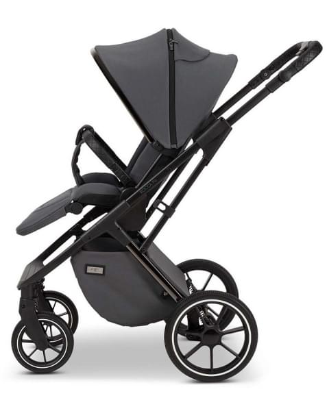 Детская коляска Moon Piu 2 в 1 2024 Anthrazit/black-chrome 644
